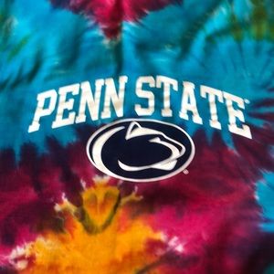 Penn State tie dye blanket